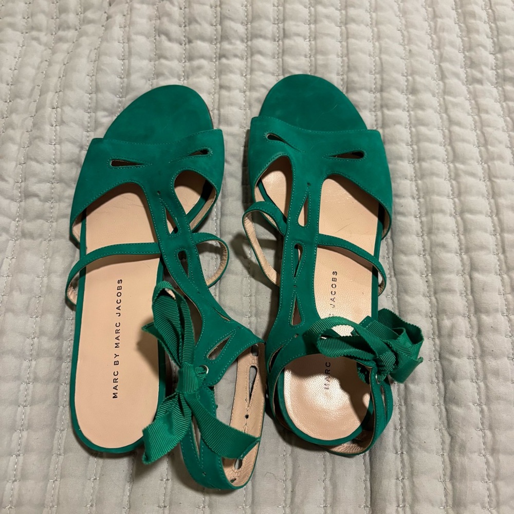 Marc By Marc Jacobs Green Sandals